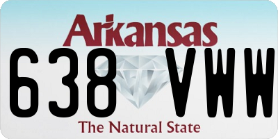 AR license plate 638VWW