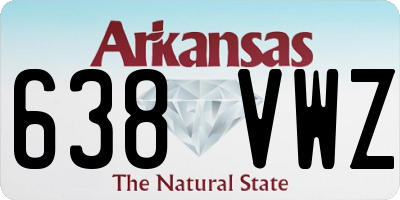 AR license plate 638VWZ
