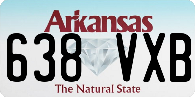 AR license plate 638VXB