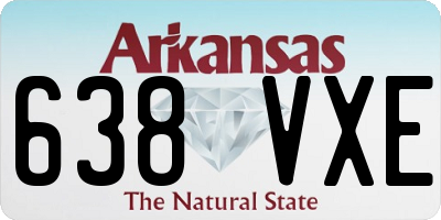 AR license plate 638VXE