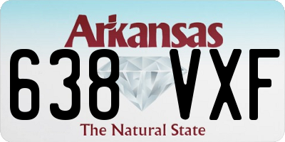 AR license plate 638VXF