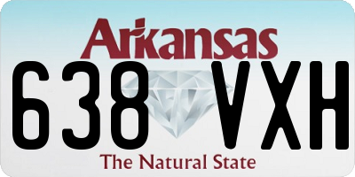 AR license plate 638VXH
