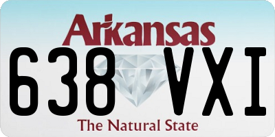 AR license plate 638VXI