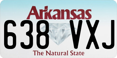 AR license plate 638VXJ