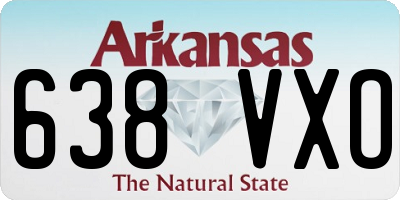 AR license plate 638VXO
