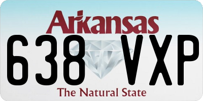 AR license plate 638VXP