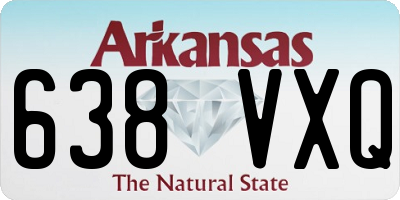AR license plate 638VXQ
