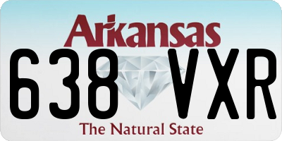 AR license plate 638VXR