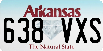 AR license plate 638VXS