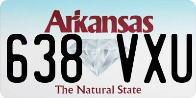 AR license plate 638VXU