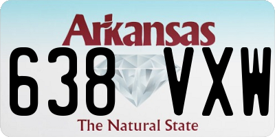 AR license plate 638VXW