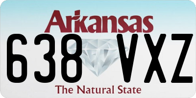 AR license plate 638VXZ