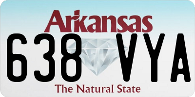 AR license plate 638VYA