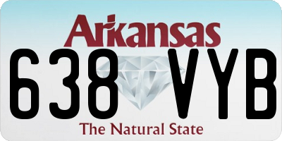AR license plate 638VYB