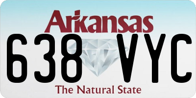 AR license plate 638VYC