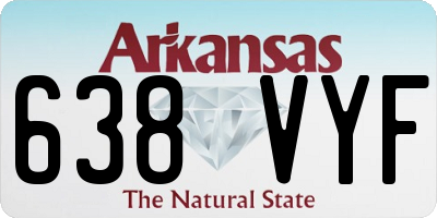AR license plate 638VYF