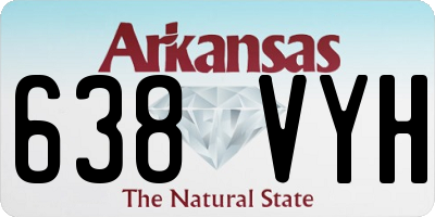 AR license plate 638VYH