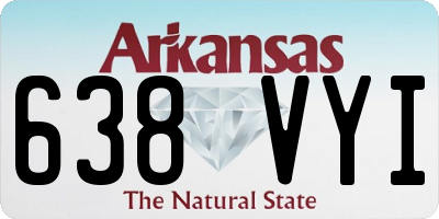 AR license plate 638VYI