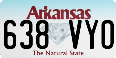 AR license plate 638VYO