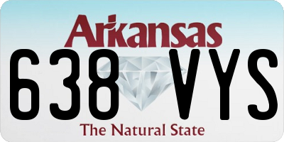 AR license plate 638VYS