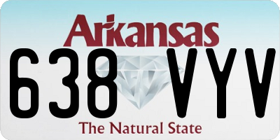 AR license plate 638VYV