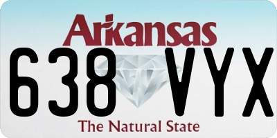 AR license plate 638VYX