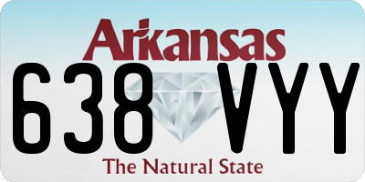 AR license plate 638VYY
