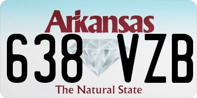 AR license plate 638VZB