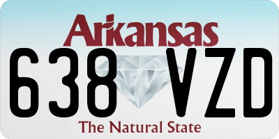 AR license plate 638VZD