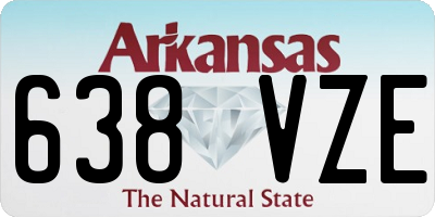 AR license plate 638VZE