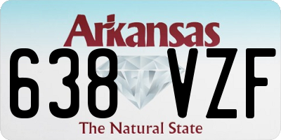 AR license plate 638VZF