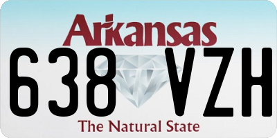AR license plate 638VZH