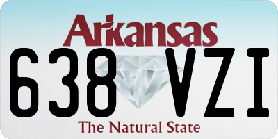 AR license plate 638VZI