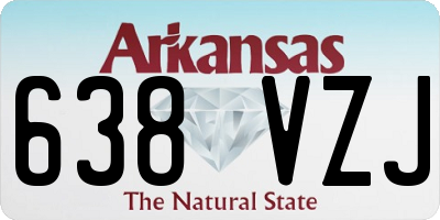 AR license plate 638VZJ