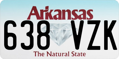 AR license plate 638VZK