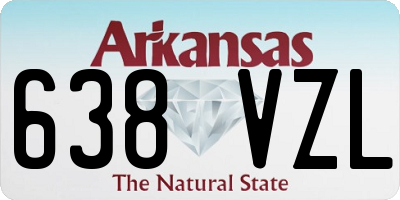 AR license plate 638VZL