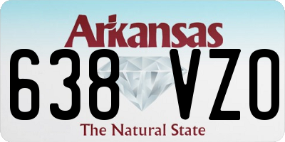 AR license plate 638VZO