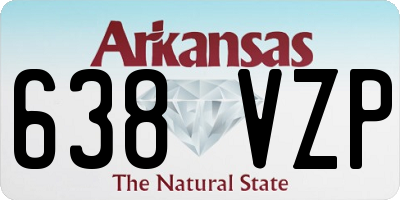 AR license plate 638VZP