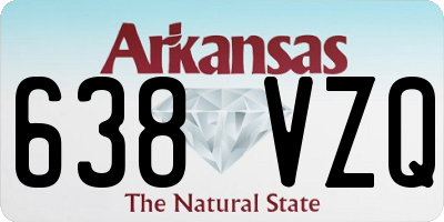 AR license plate 638VZQ