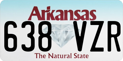 AR license plate 638VZR