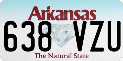 AR license plate 638VZU