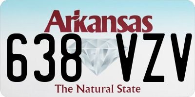 AR license plate 638VZV