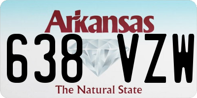 AR license plate 638VZW
