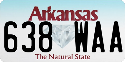 AR license plate 638WAA