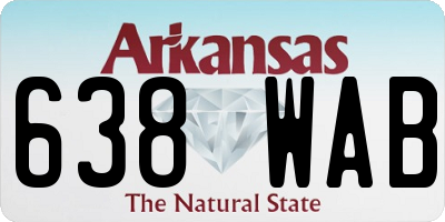 AR license plate 638WAB