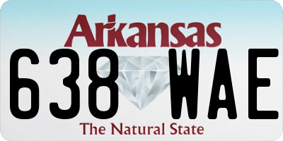 AR license plate 638WAE
