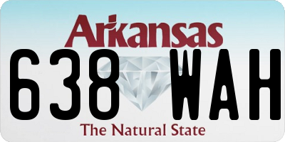 AR license plate 638WAH