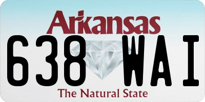 AR license plate 638WAI