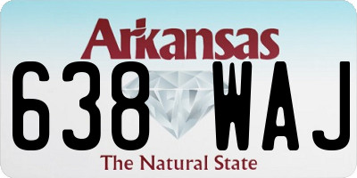 AR license plate 638WAJ