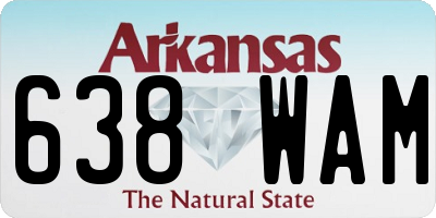 AR license plate 638WAM